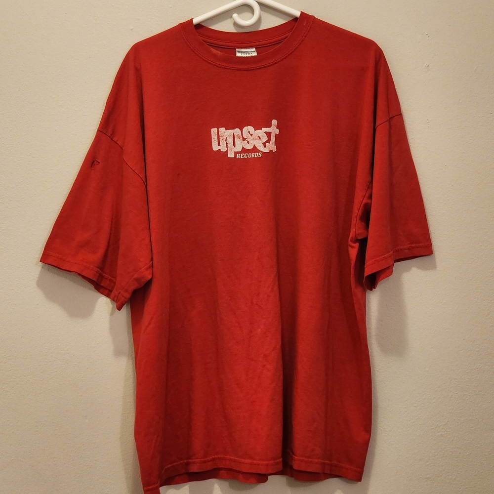 Red "Vintage Upset Records T-shirt"